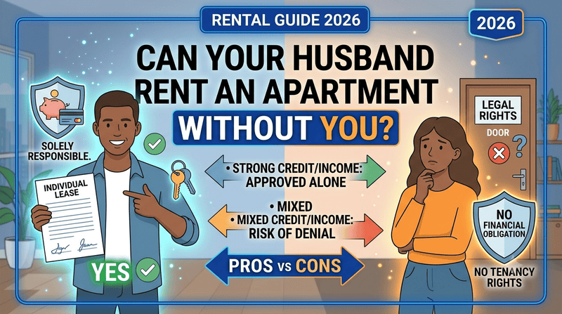 Can My Husband Rent an Apartment Without Me in 2026? Everything You Should Know